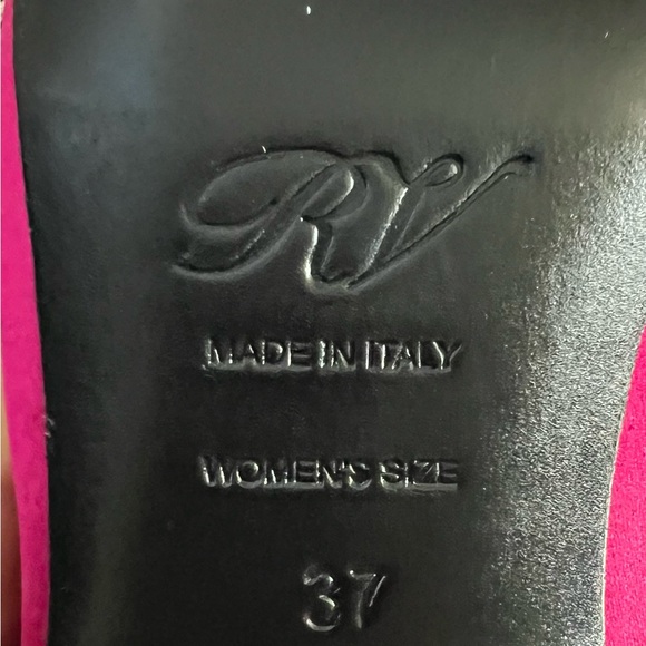 Roger Vivier Paris Satin Block Heel Pump Size 37 - Picture 4 of 5